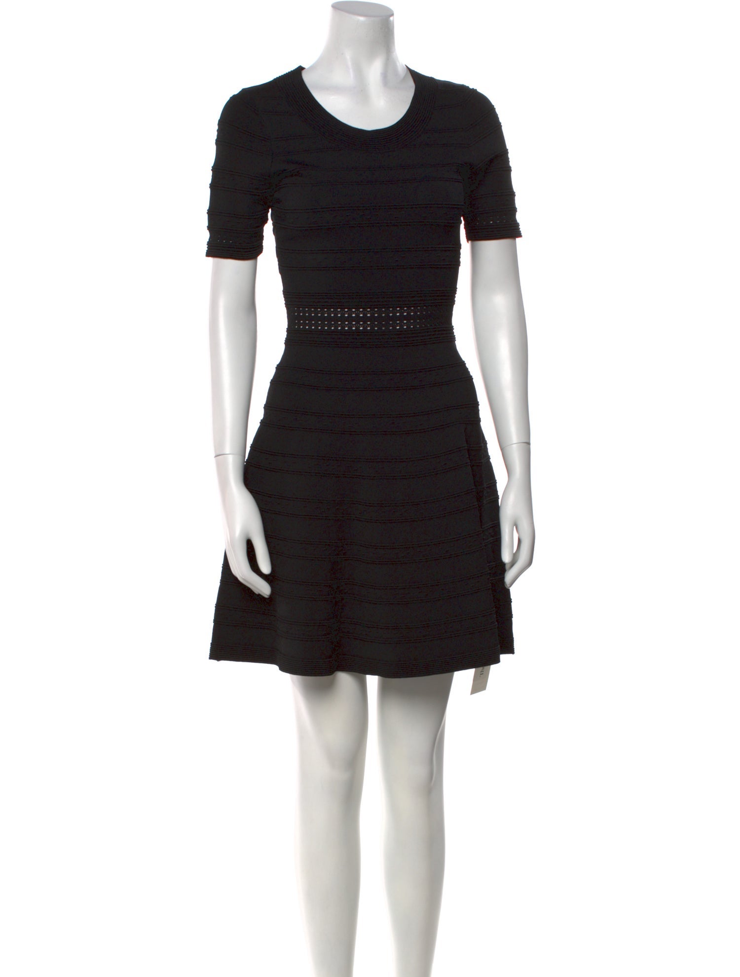 Sandro Scoop Neck Mini Dress