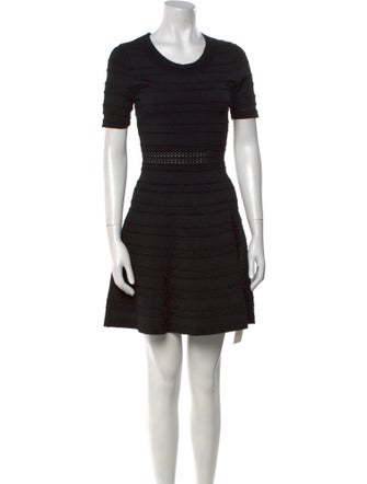 Sandro Scoop Neck Mini Dress