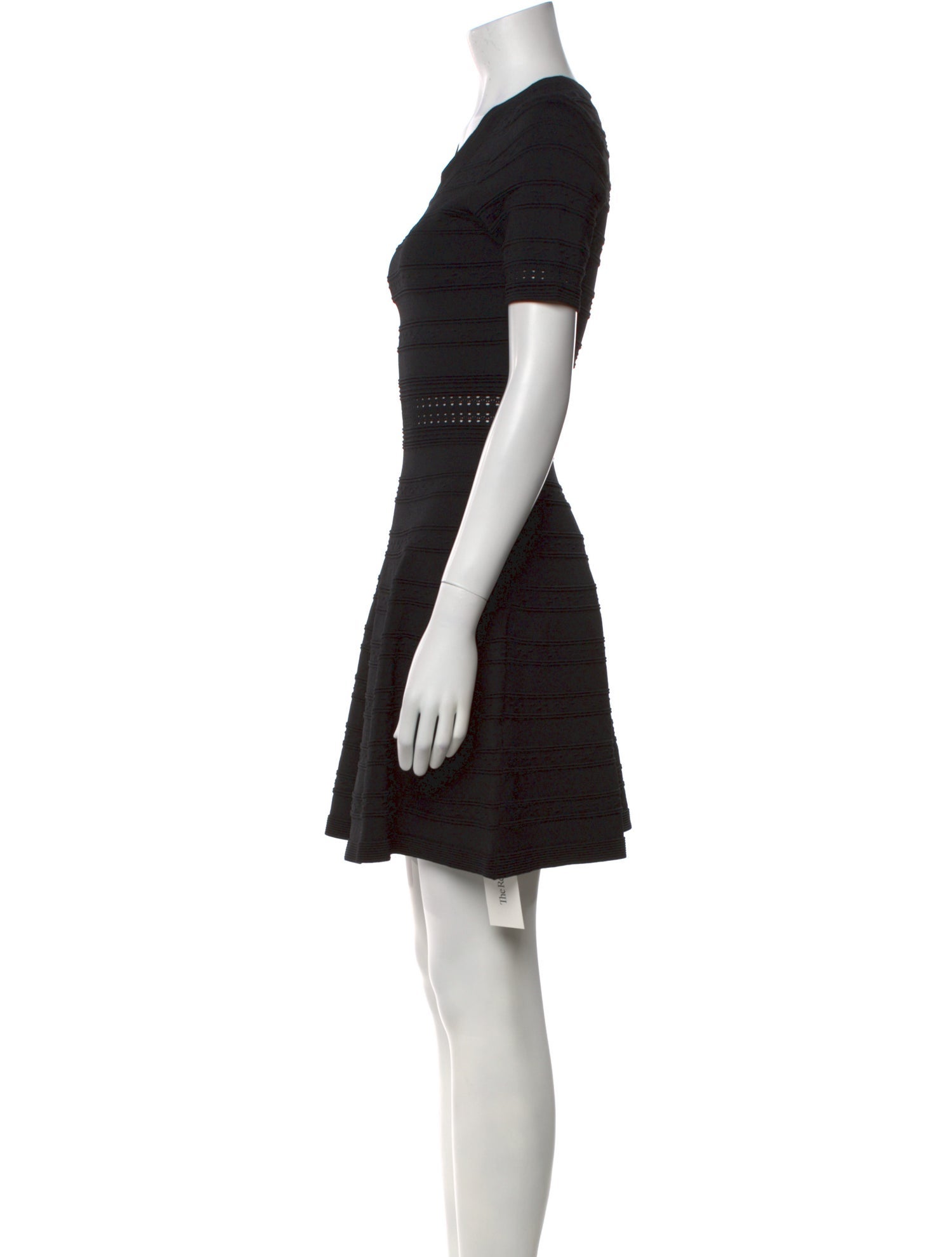 Sandro Scoop Neck Mini Dress