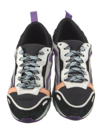 Sandro Mesh Printed Sneakers