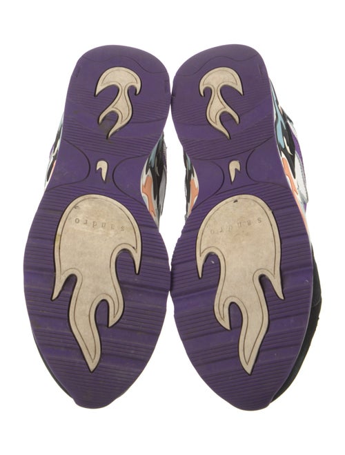 Sandro Mesh Printed Sneakers