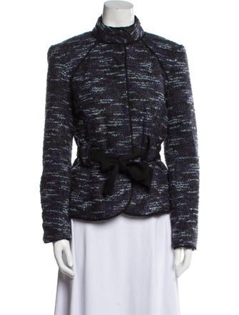 Sandro Tweed Pattern Jacket