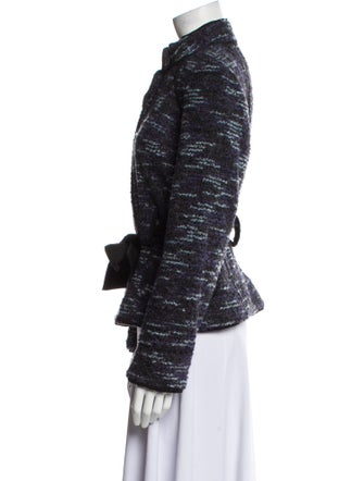 Sandro Tweed Pattern Jacket