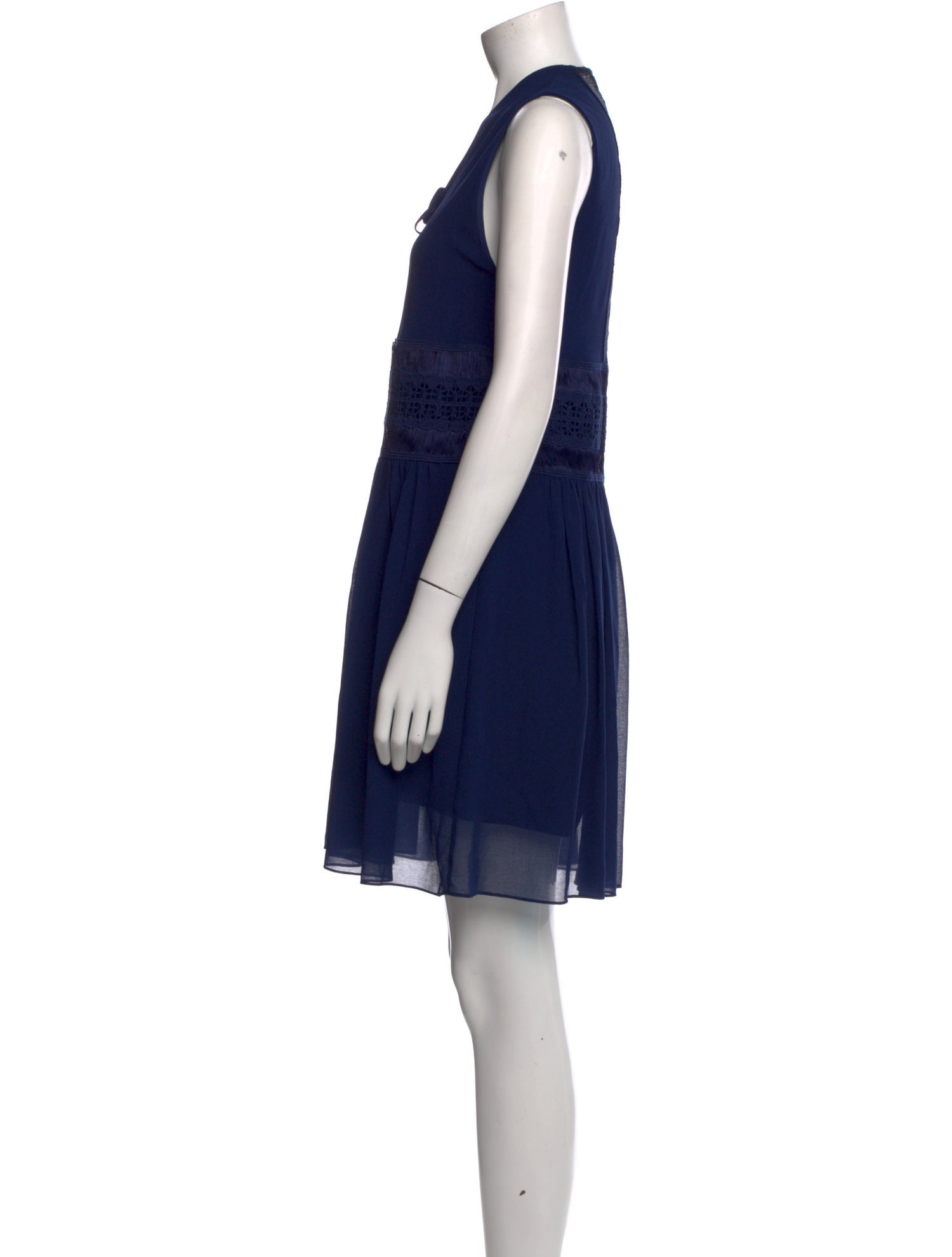 Sandro V-Neck Mini Dress