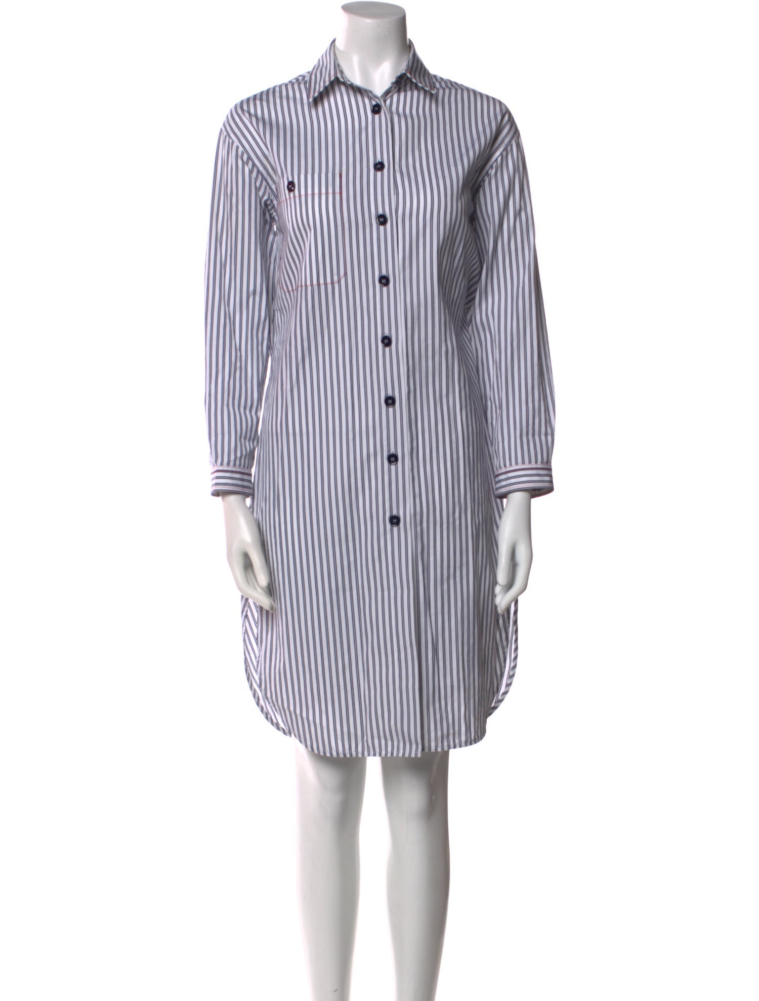 Sandro Striped Knee-Length Dress