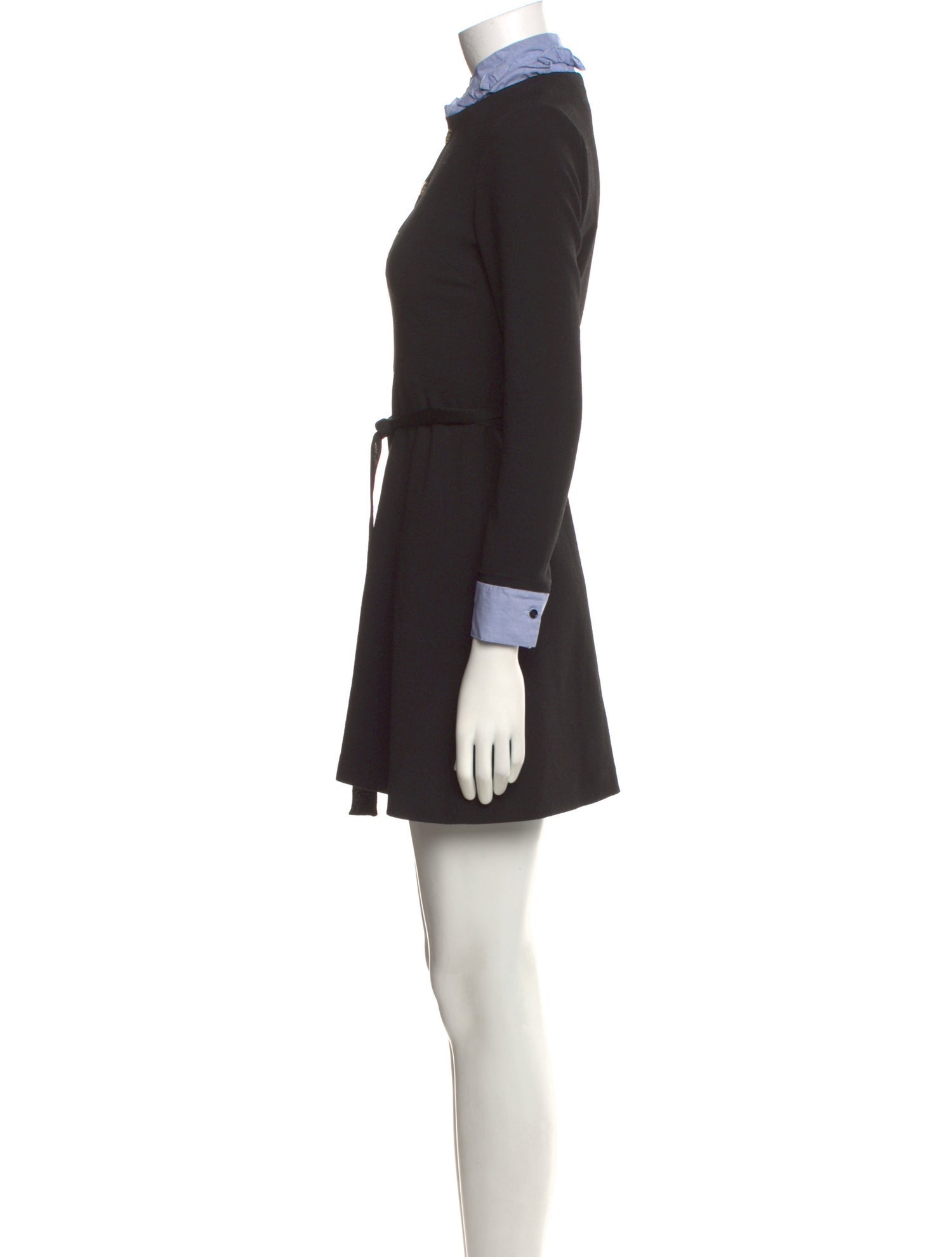 Sandro Mock Neck Mini Dress