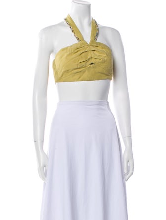 Sandro Wool Halterneck Crop Top w/ Tags