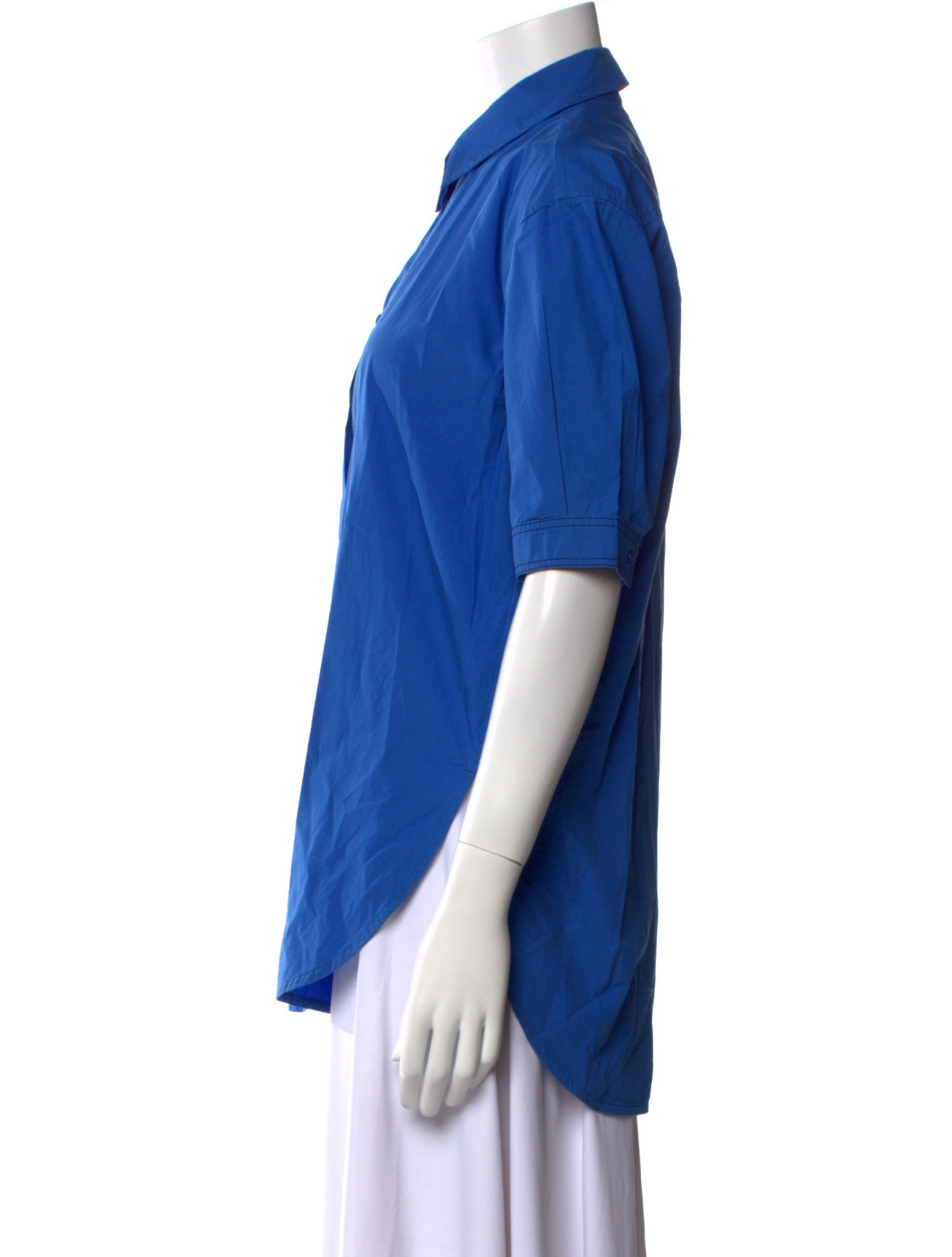 Sandro Three-Quarter Sleeve Button-Up Top