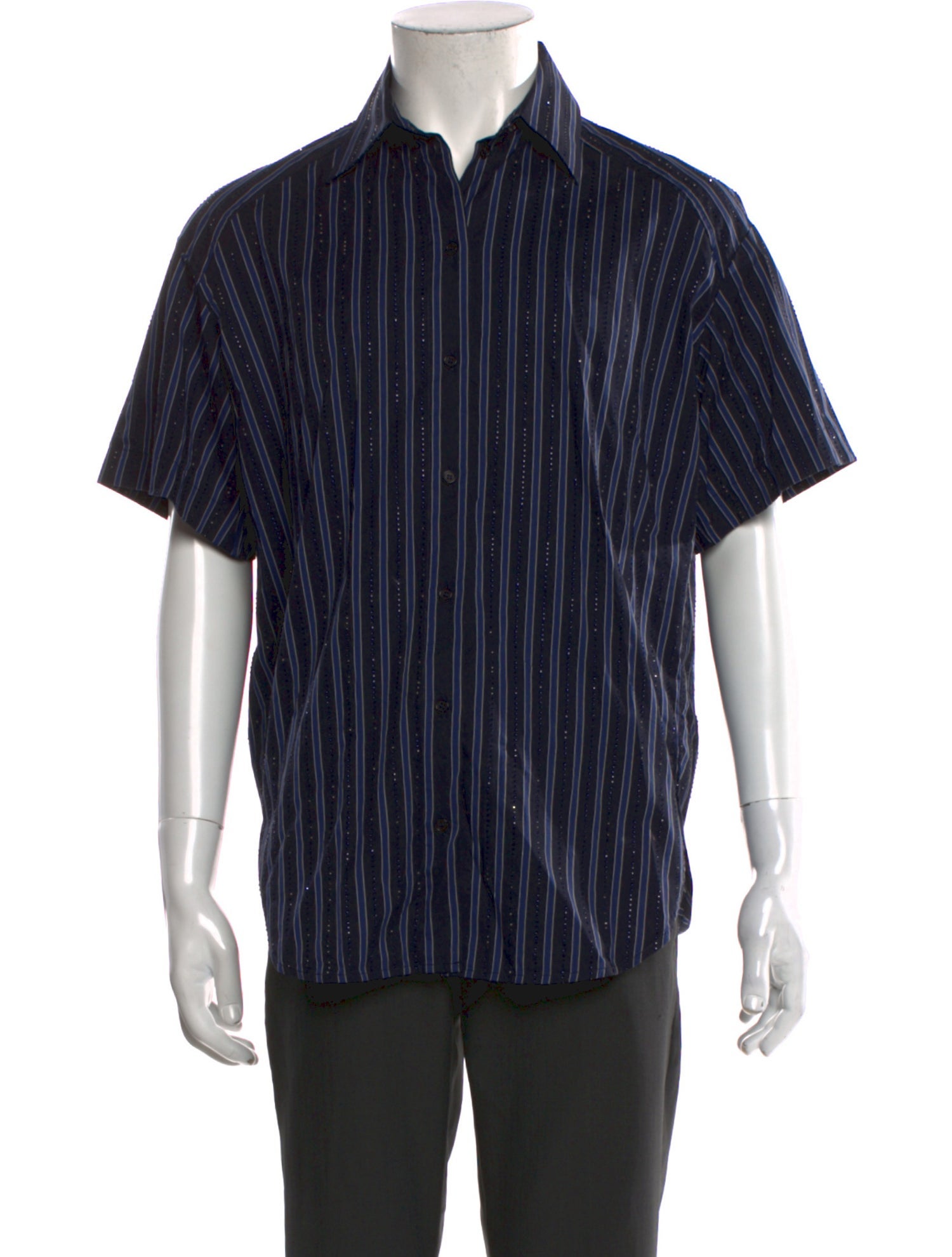 Sandro Striped Short Sleeve Shirt