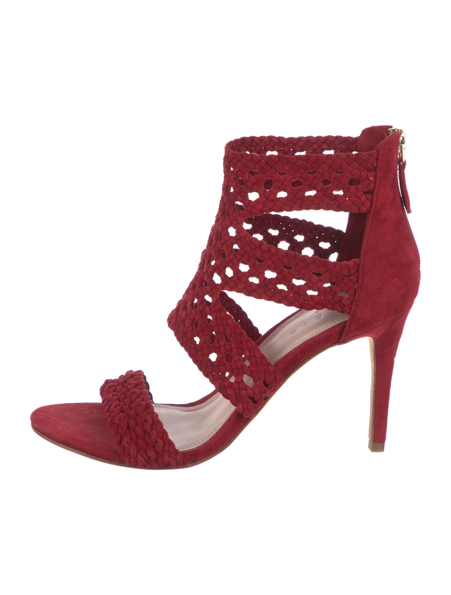 Sandro Suede Braided Accents Gladiator Sandals