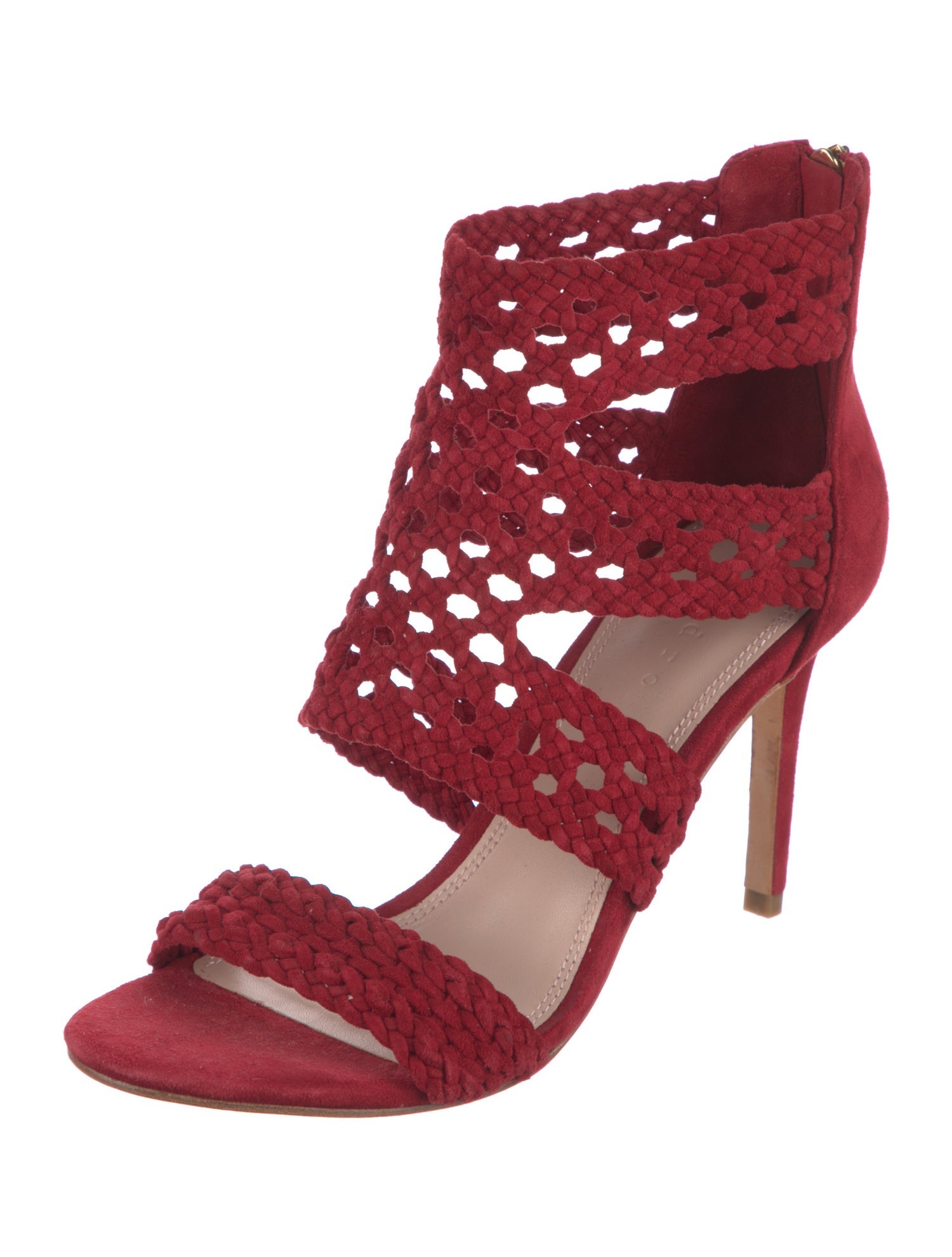Sandro Suede Braided Accents Gladiator Sandals