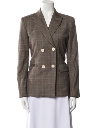 Sandro Plaid Print Coat