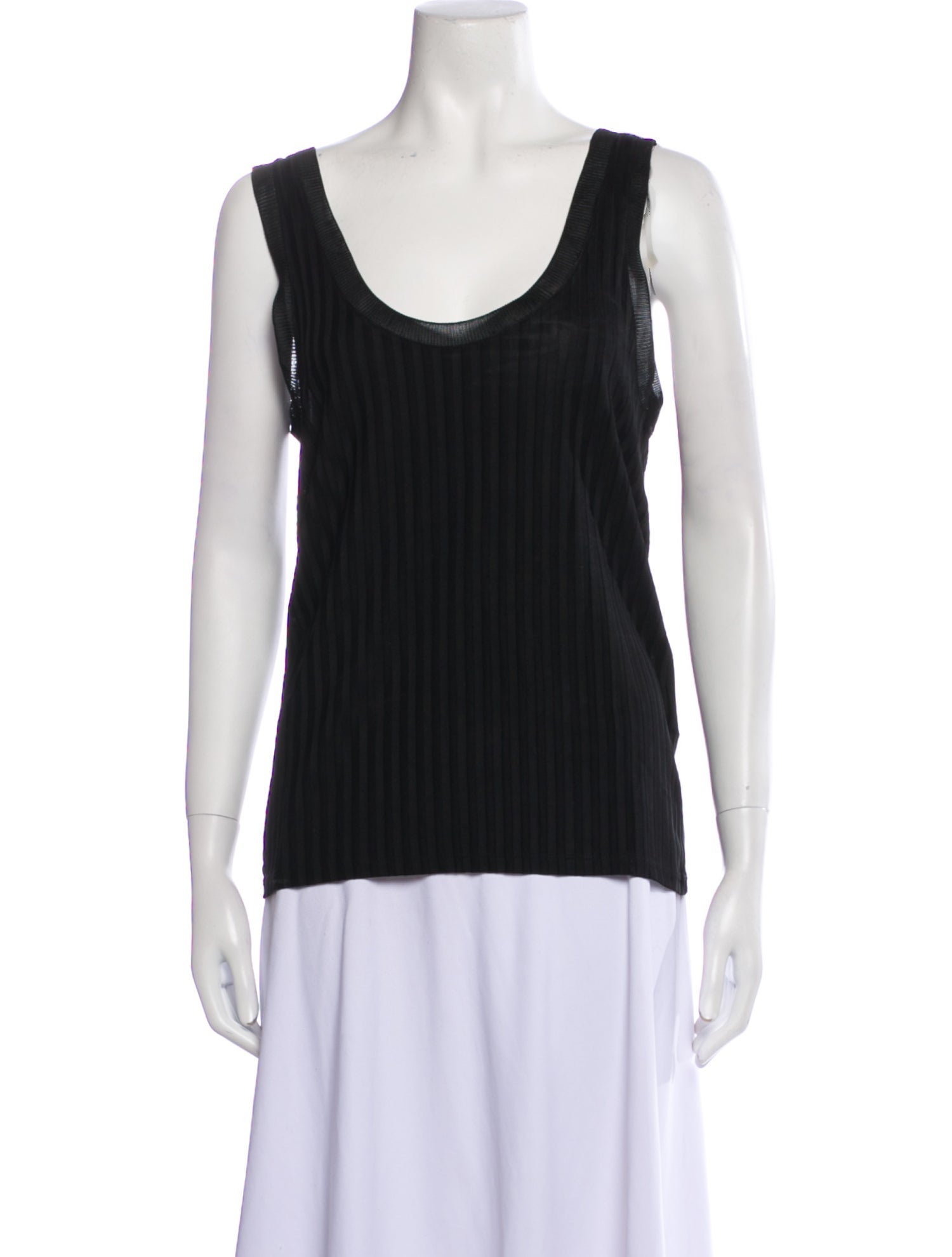 Sandro Scoop Neck Sleeveless Top