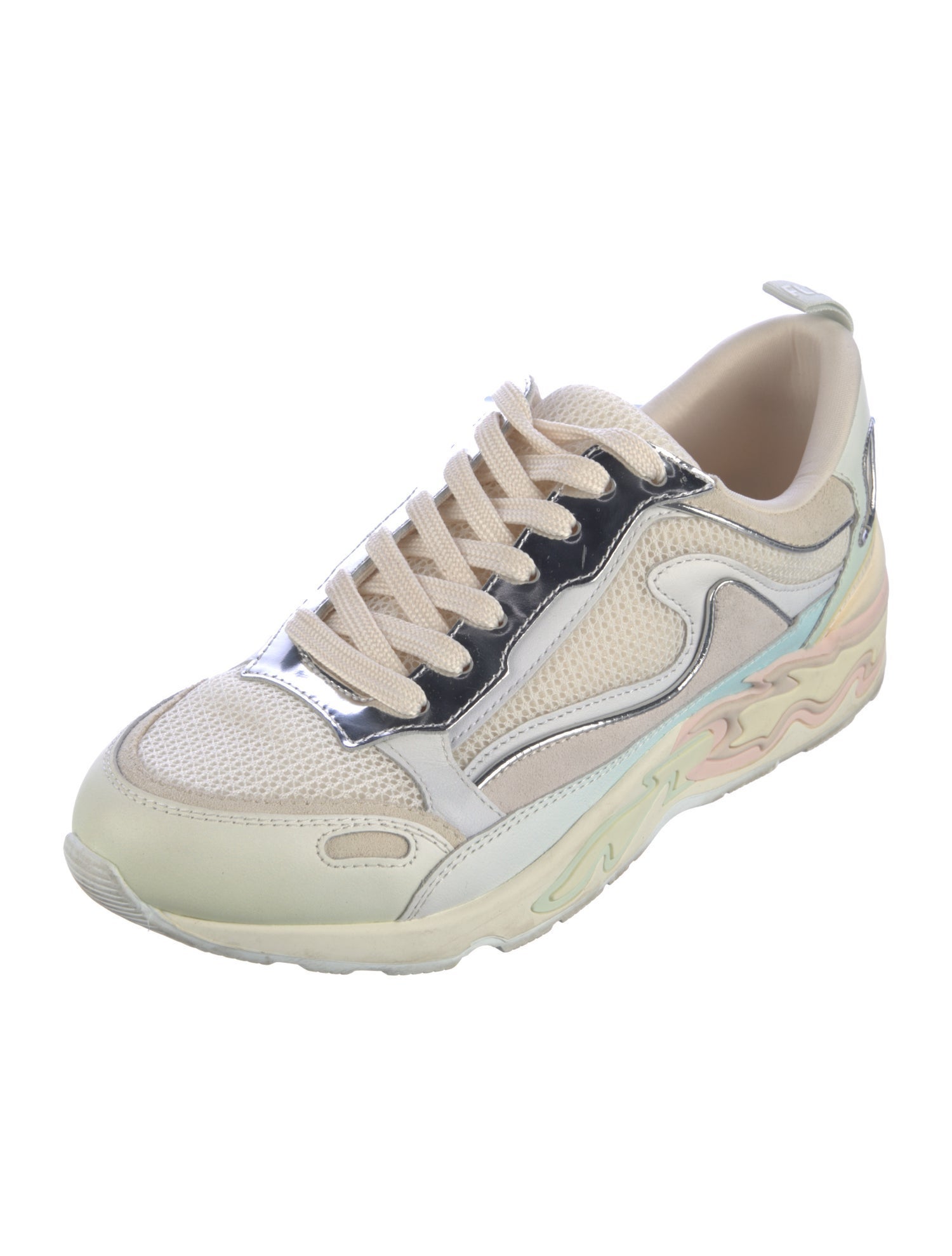 Sandro Leather Trim Embellishment Sneakers