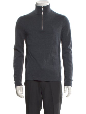Sandro Wool Mock Neck Pullover