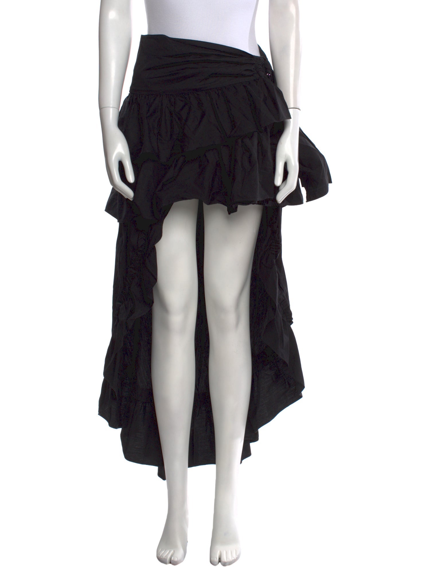 Sandro Ruffle Embellishment Long Skirt