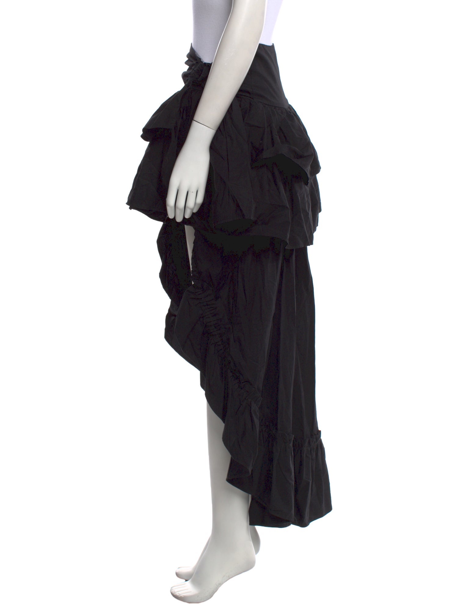 Sandro Ruffle Embellishment Long Skirt