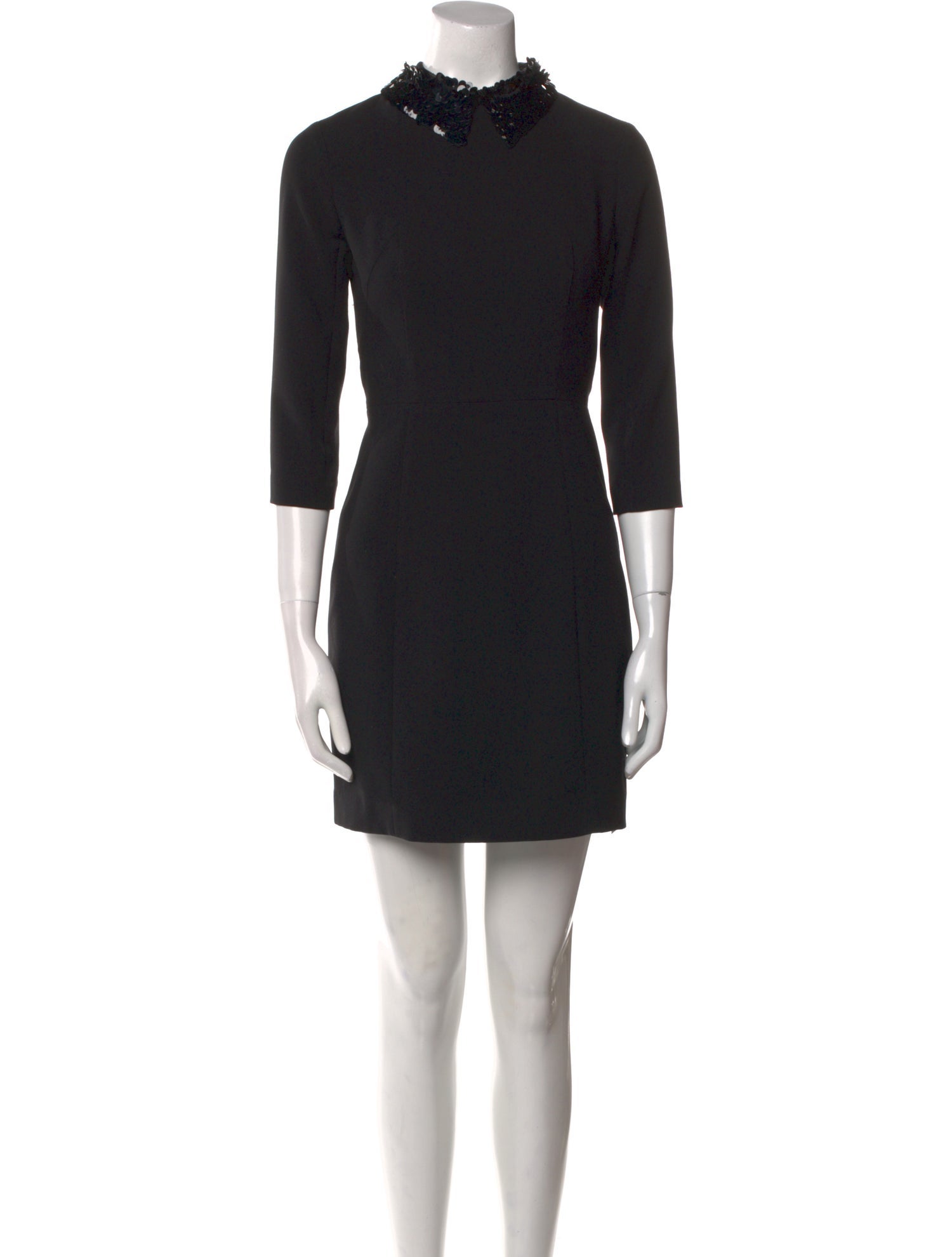 Sandro Mock Neck Mini Dress