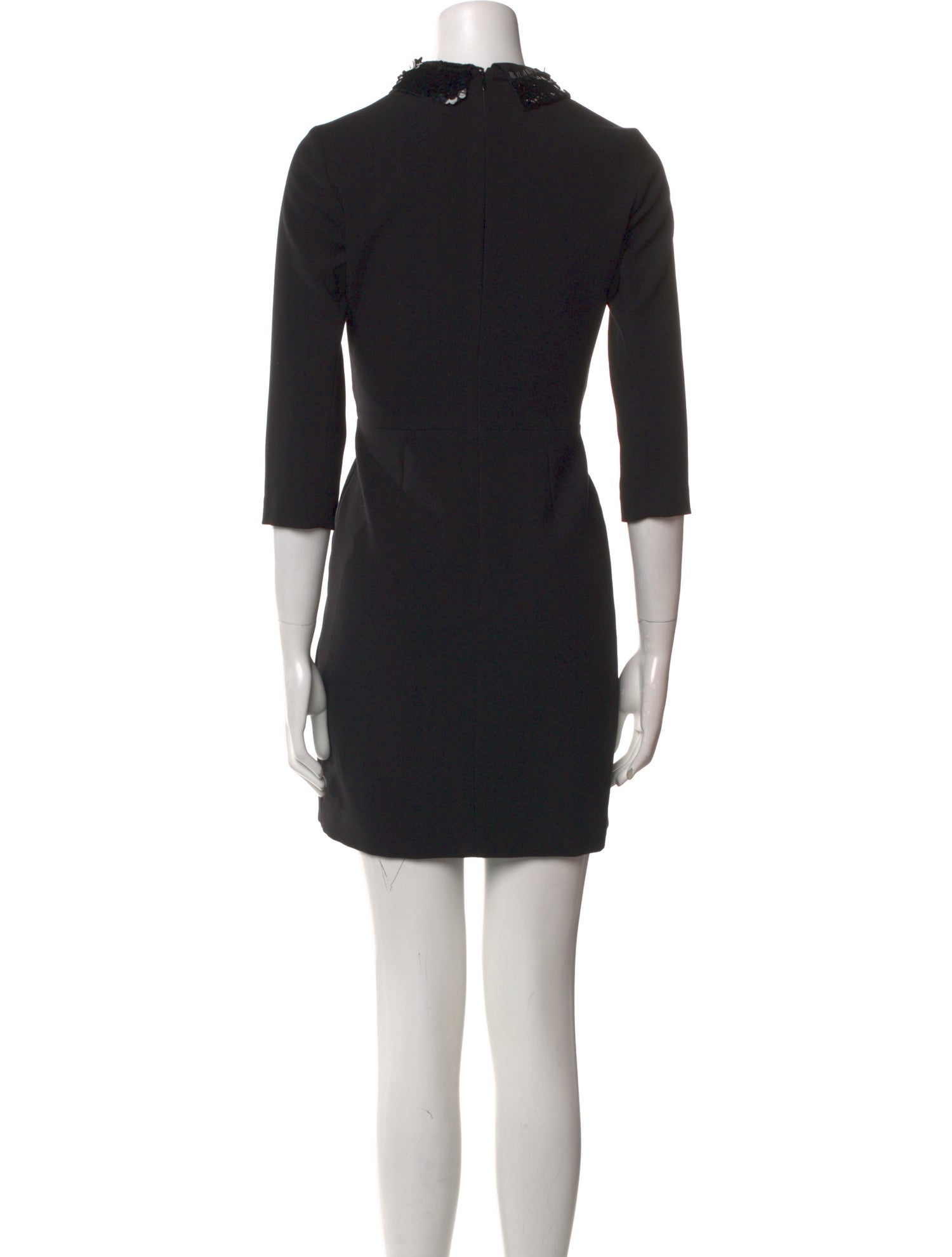 Sandro Mock Neck Mini Dress