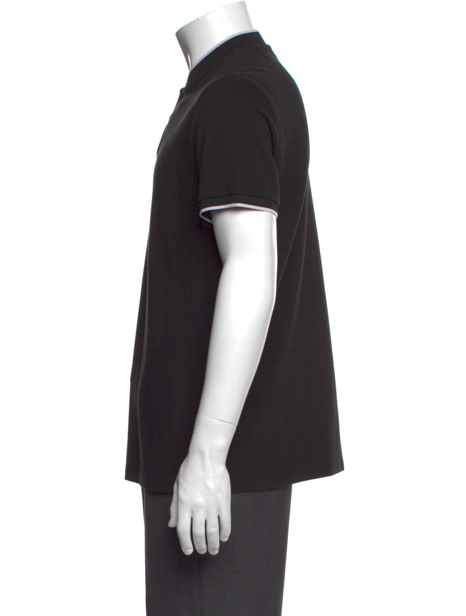 Sandro Mock Neck Short Sleeve Polo Shirt