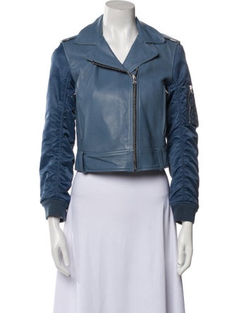 Sandro Leather Biker Jacket