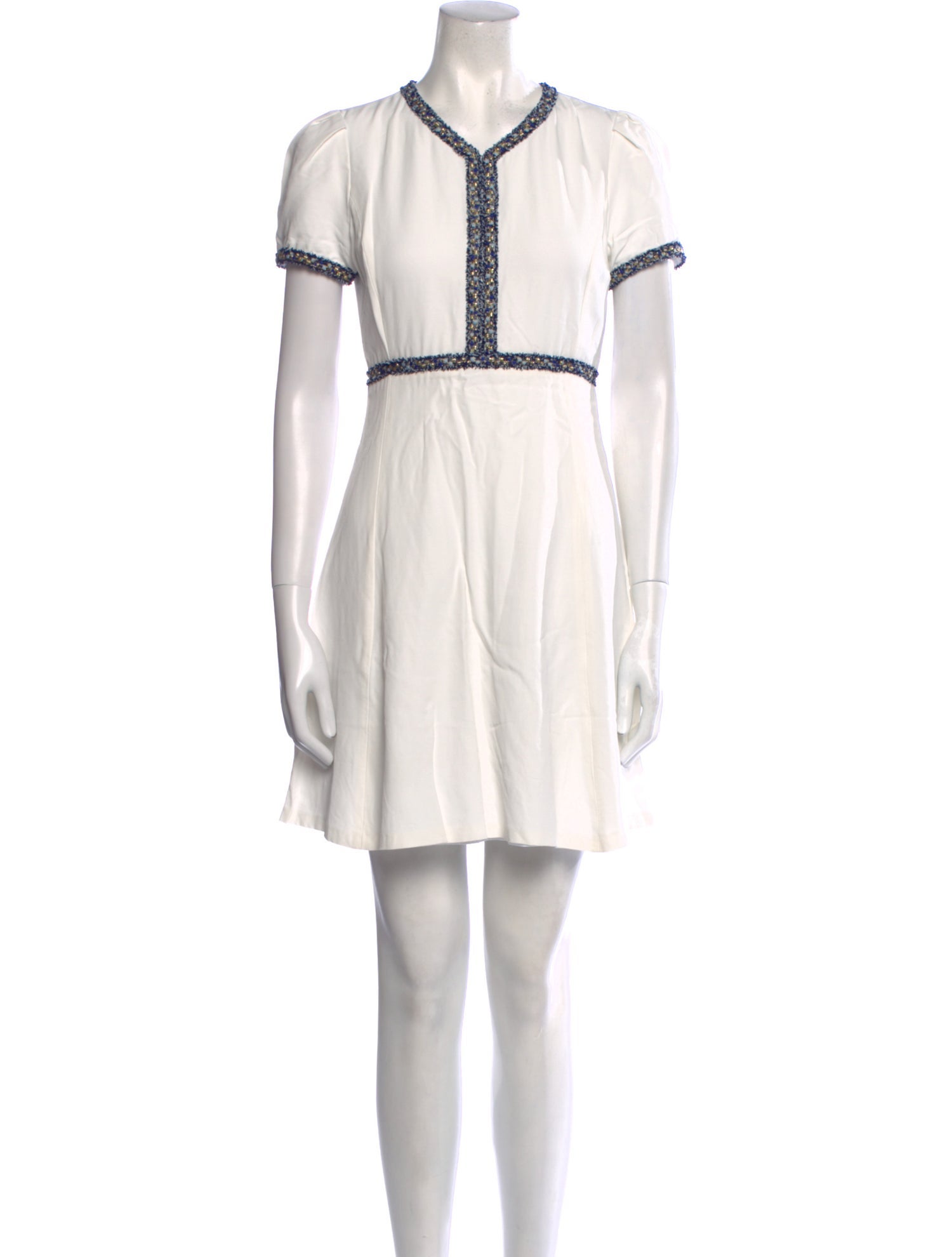 Sandro V-Neck Mini Dress