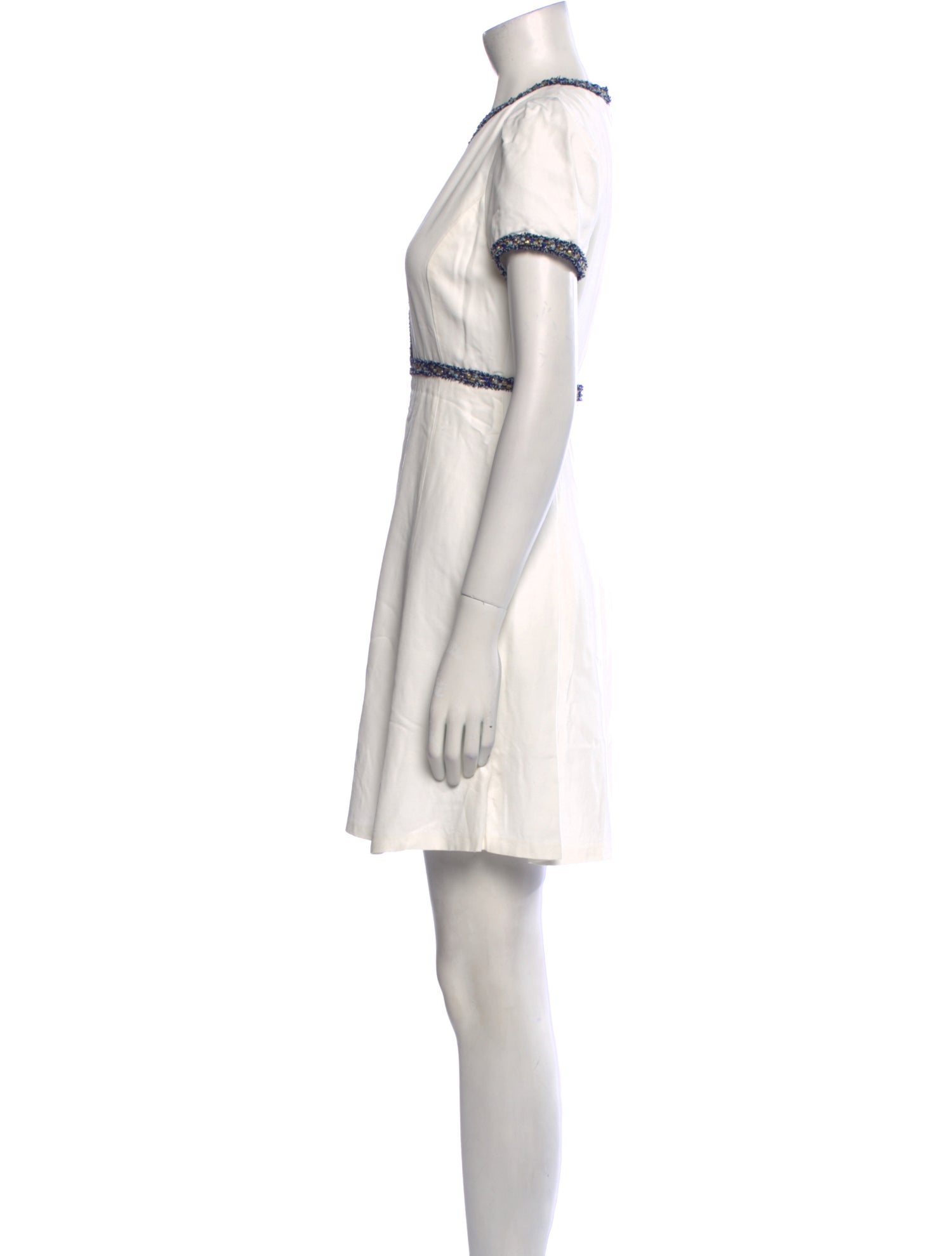 Sandro V-Neck Mini Dress