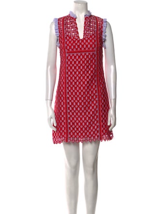 Sandro Printed Mini Dress