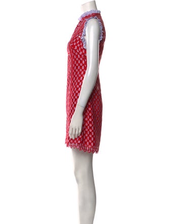 Sandro Printed Mini Dress