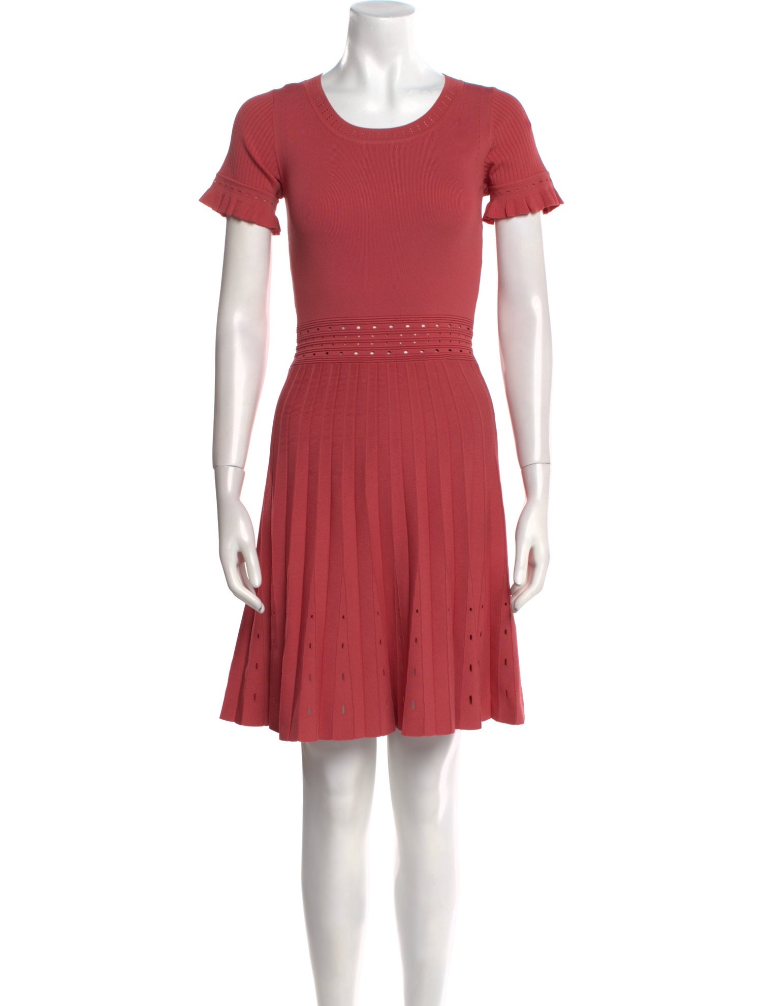 Sandro Crew Neck Mini Dress