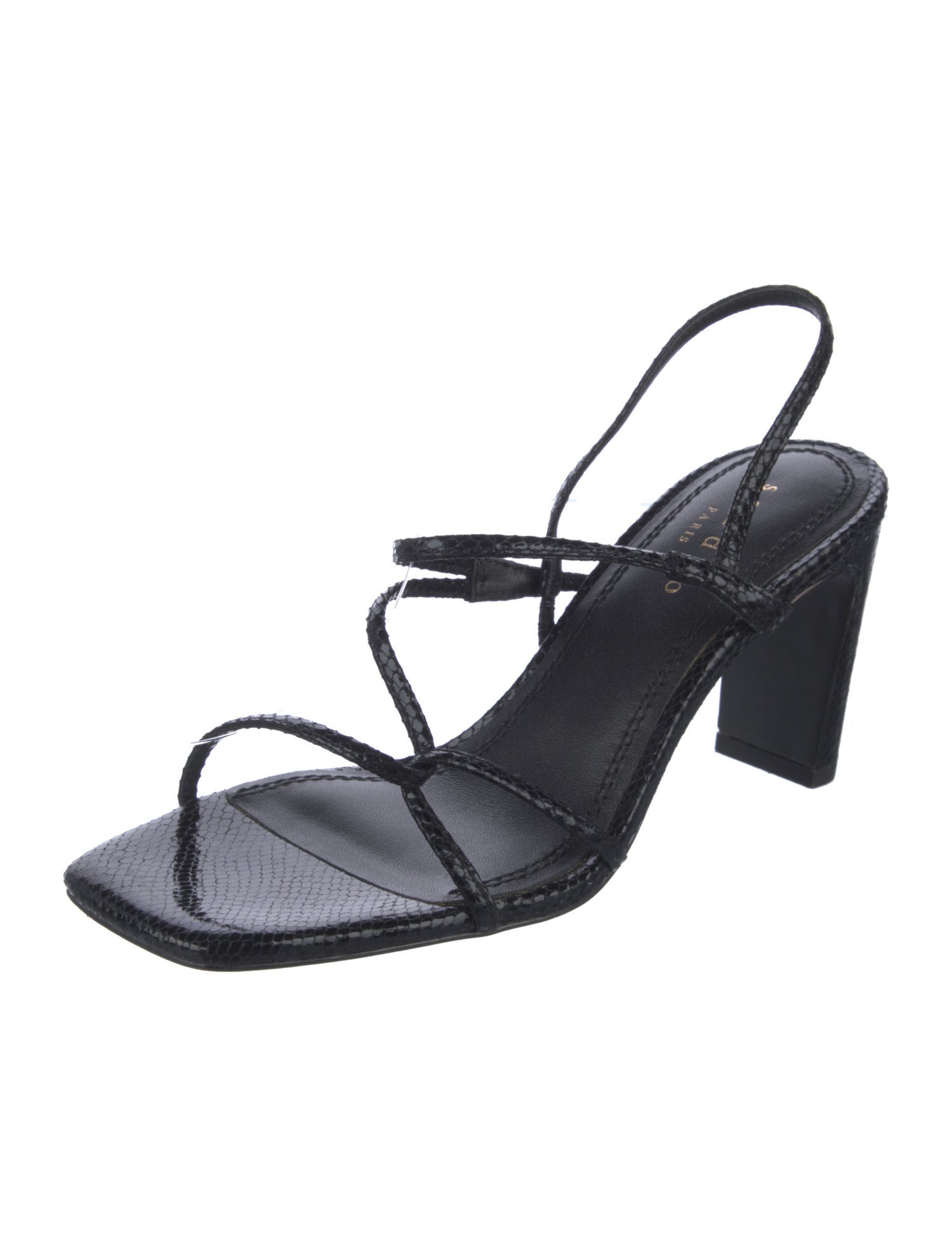 Sandro Leather Slingback Sandals