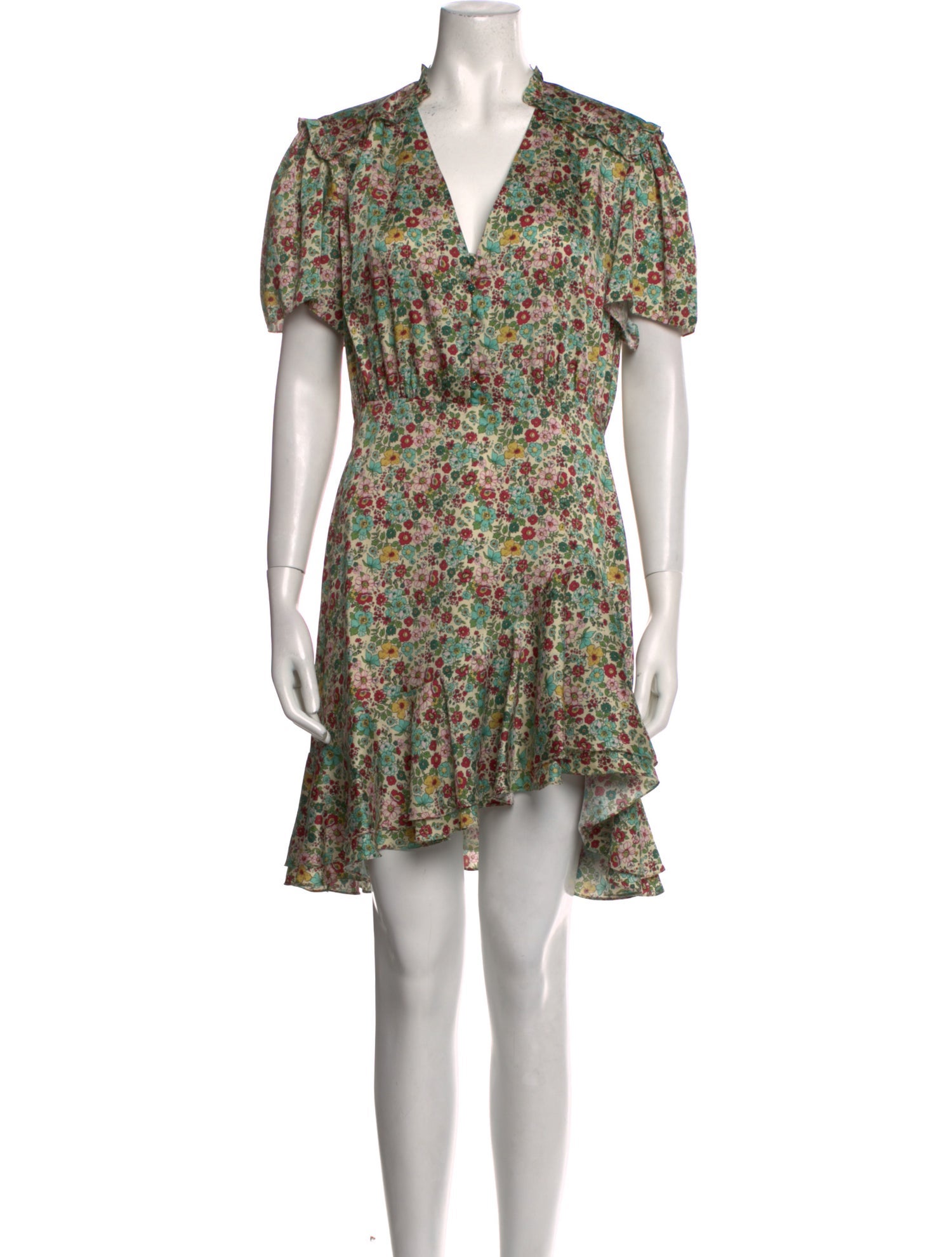 Sandro Floral Print Mini Dress