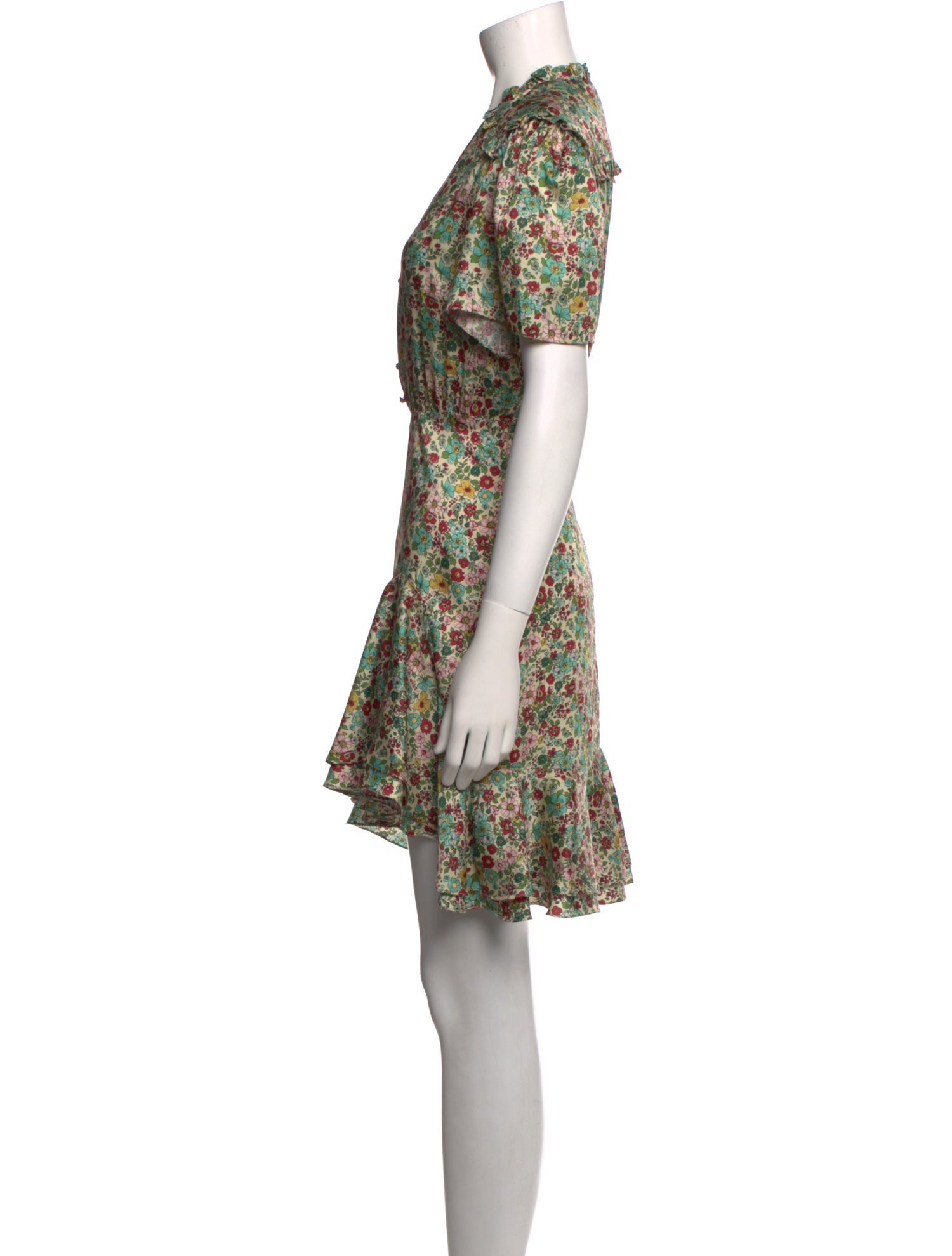 Sandro Floral Print Mini Dress
