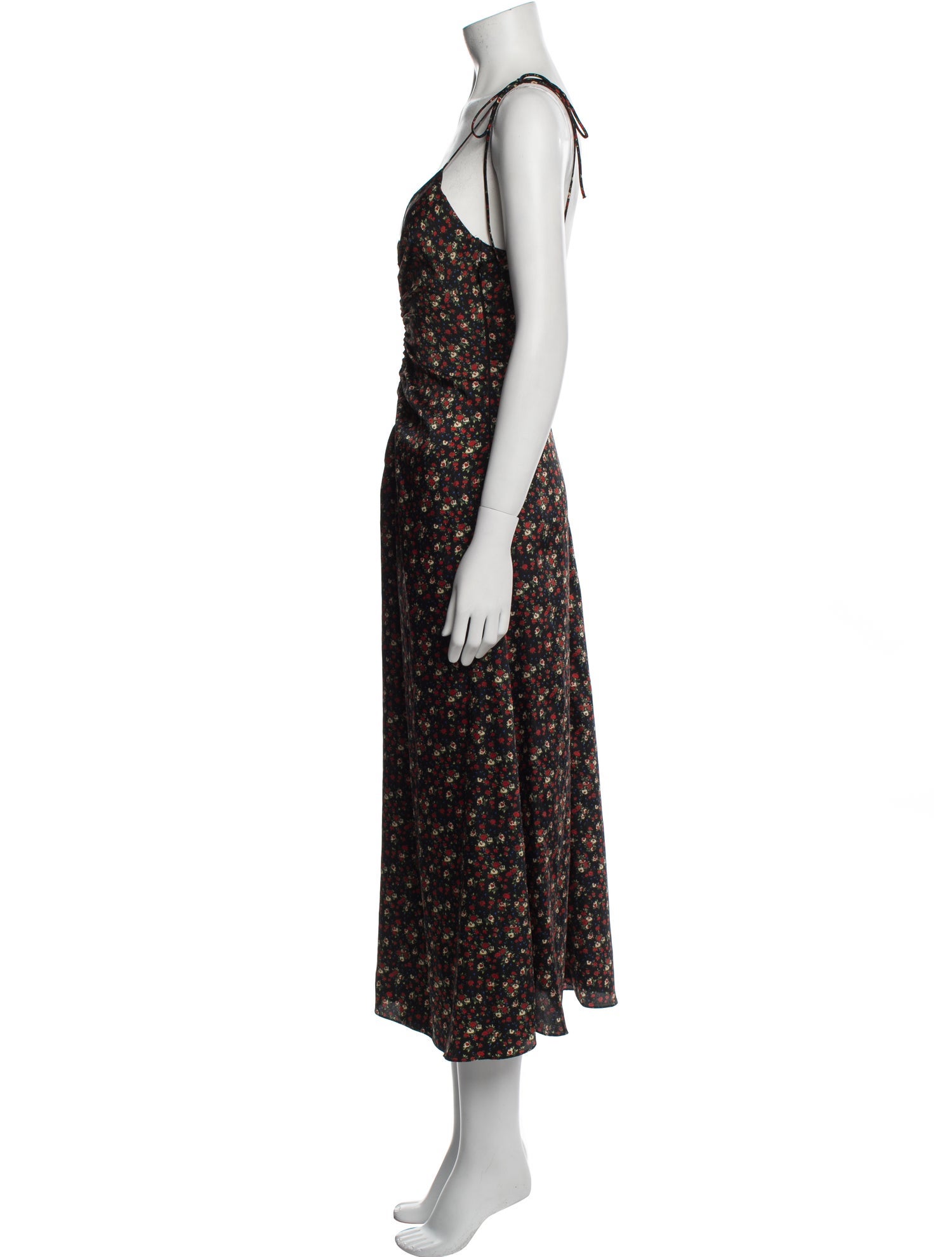 Sandro Floral Print Long Dress