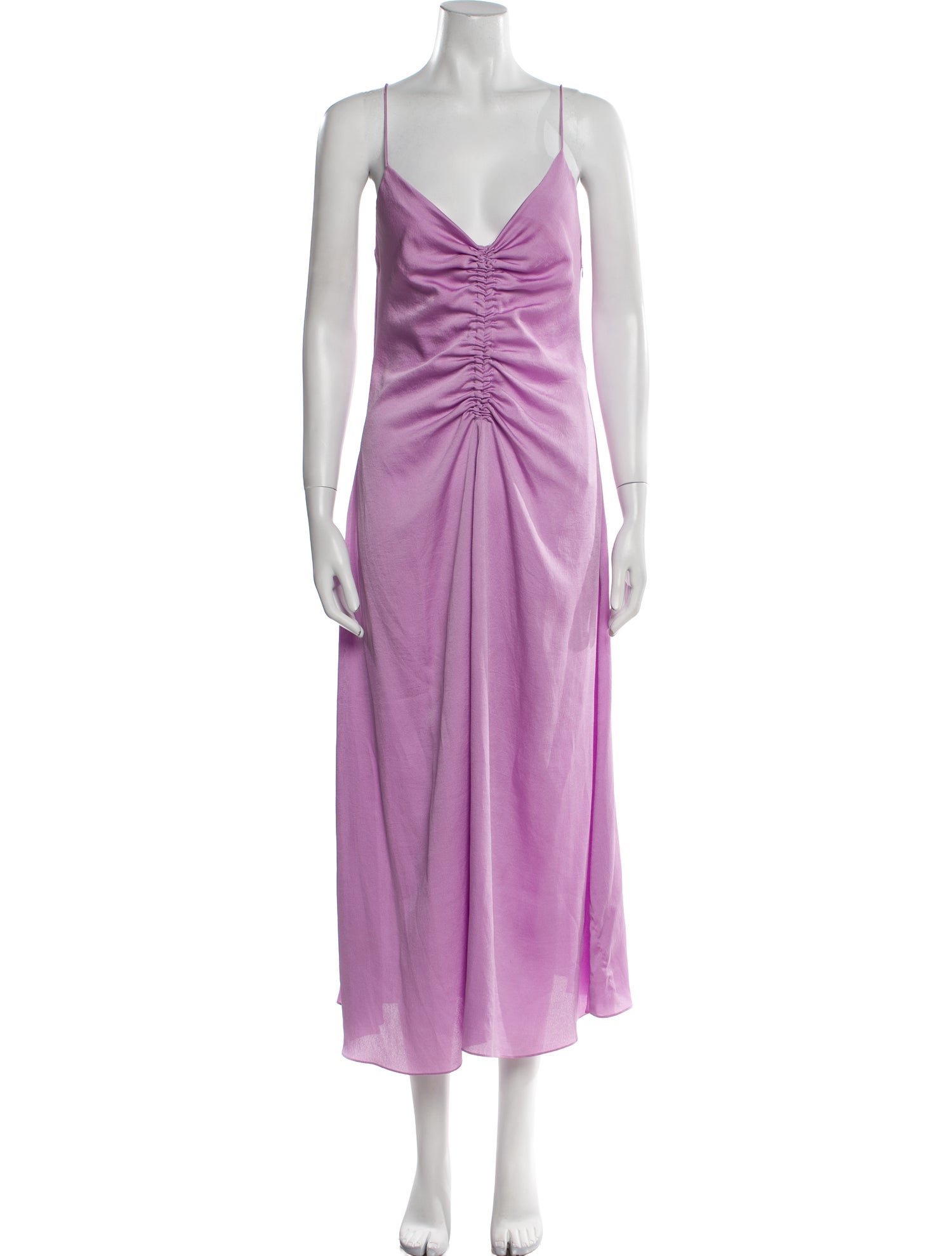 Sandro V-Neck Long Dress