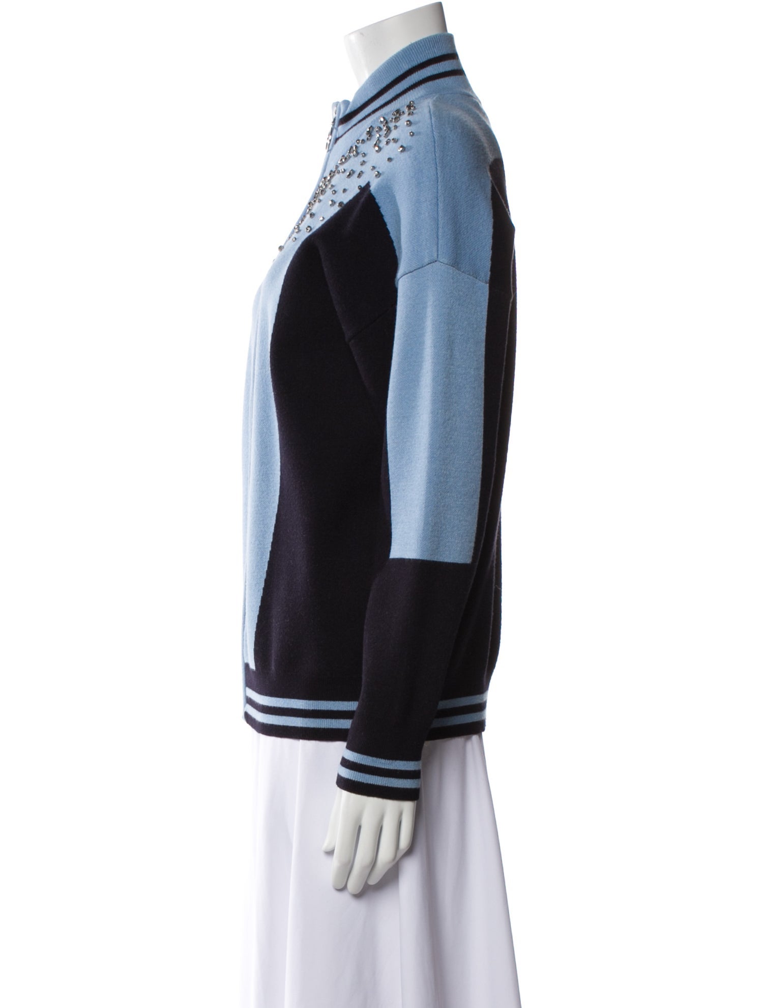 Sandro Colorblock Pattern Bomber Jacket