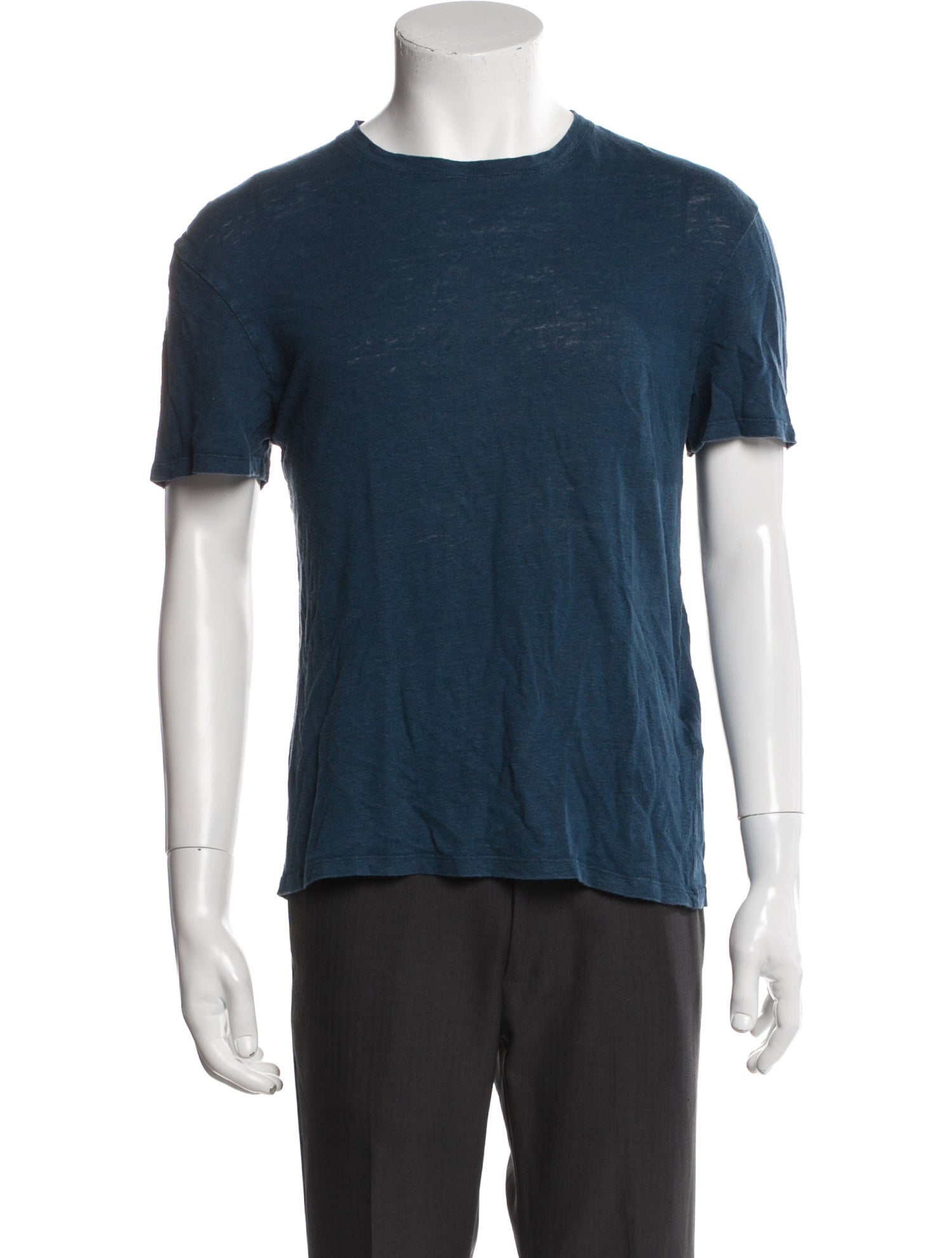 Sandro Linen Crew Neck T-Shirt