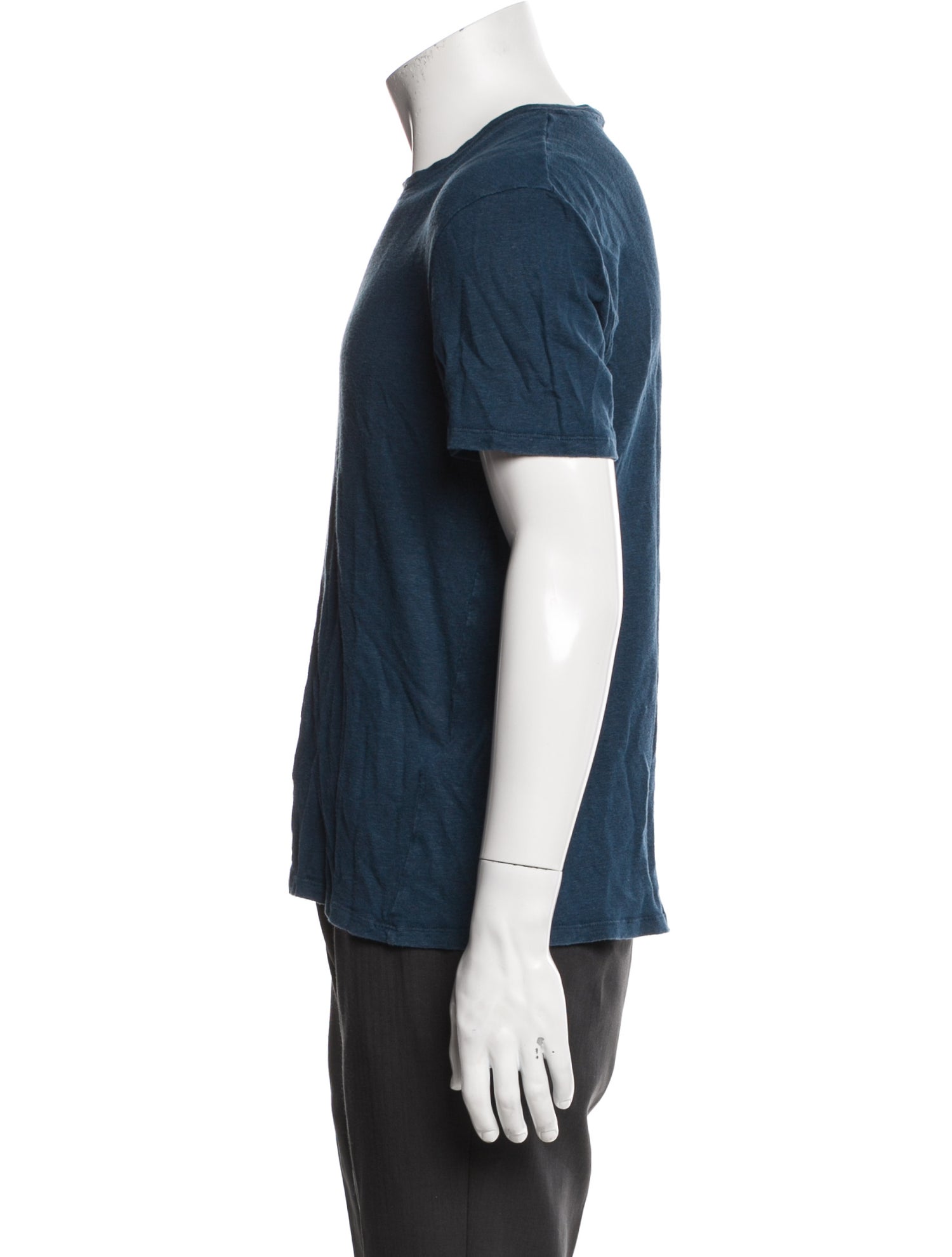 Sandro Linen Crew Neck T-Shirt
