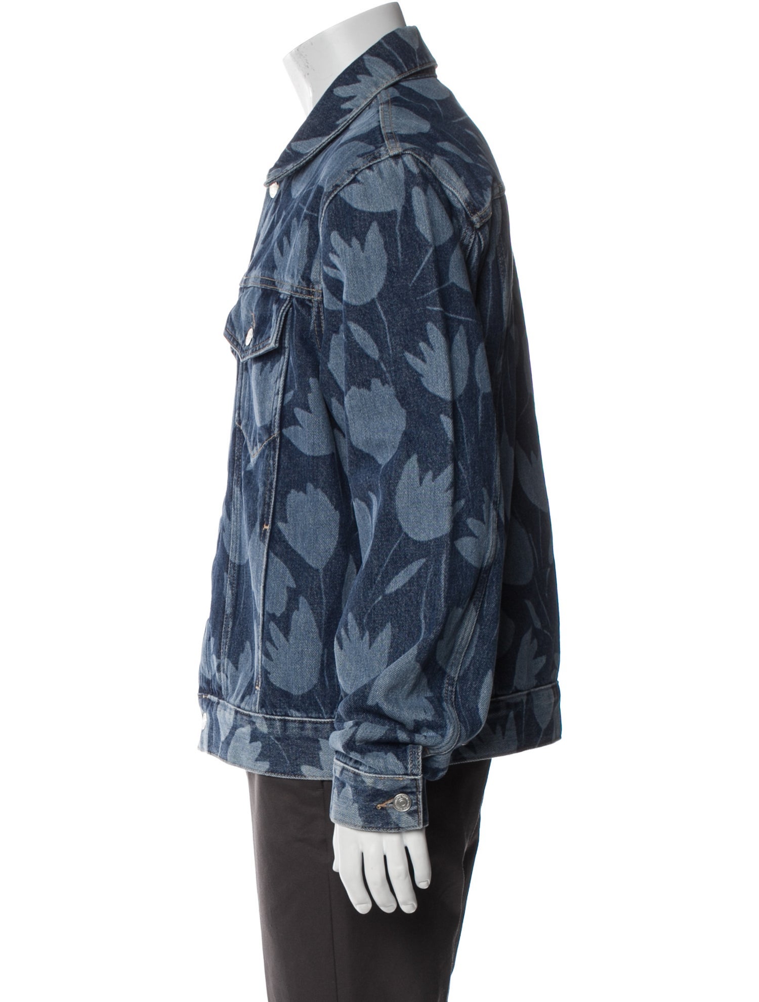 Sandro Printed Denim Jacket w/ Tags