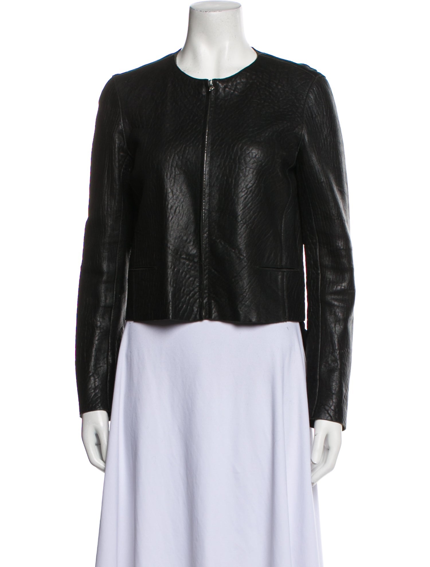 Sandro Leather Biker Jacket