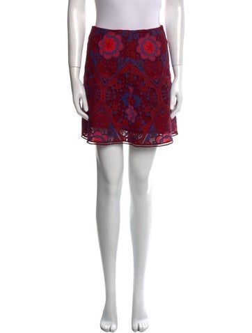 Sandro Skirts Lace Pattern Mini Skirt M