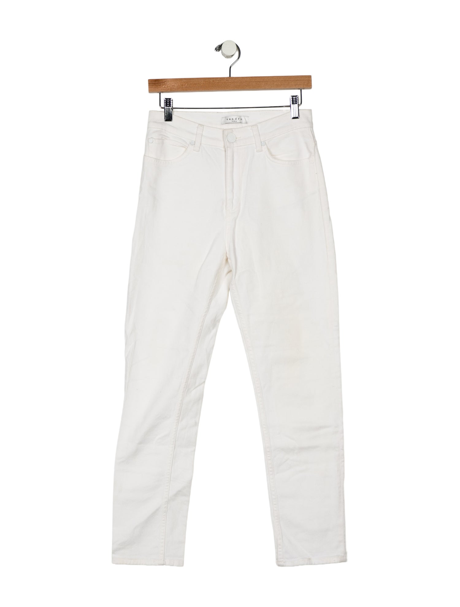 Sandro Mid-Rise Straight Leg Jeans