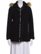 Sandro Wool Faux Fur Jacket