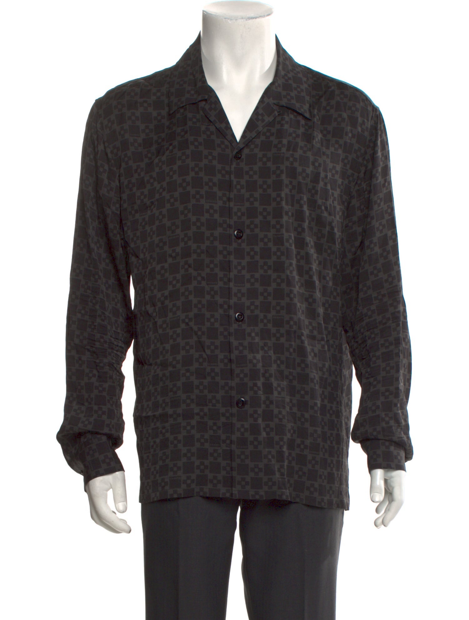 Sandro Printed Long Sleeve Shirt