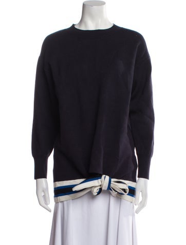 Sandro Tops Crew Neck Long Sleeve Sweatshirt S