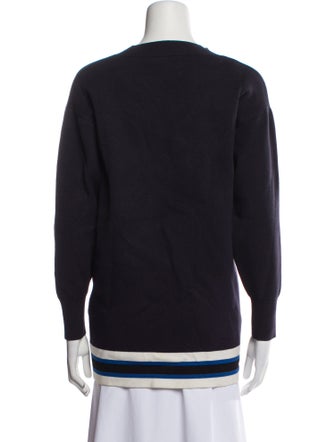 Sandro Crew Neck Long Sleeve Sweatshirt