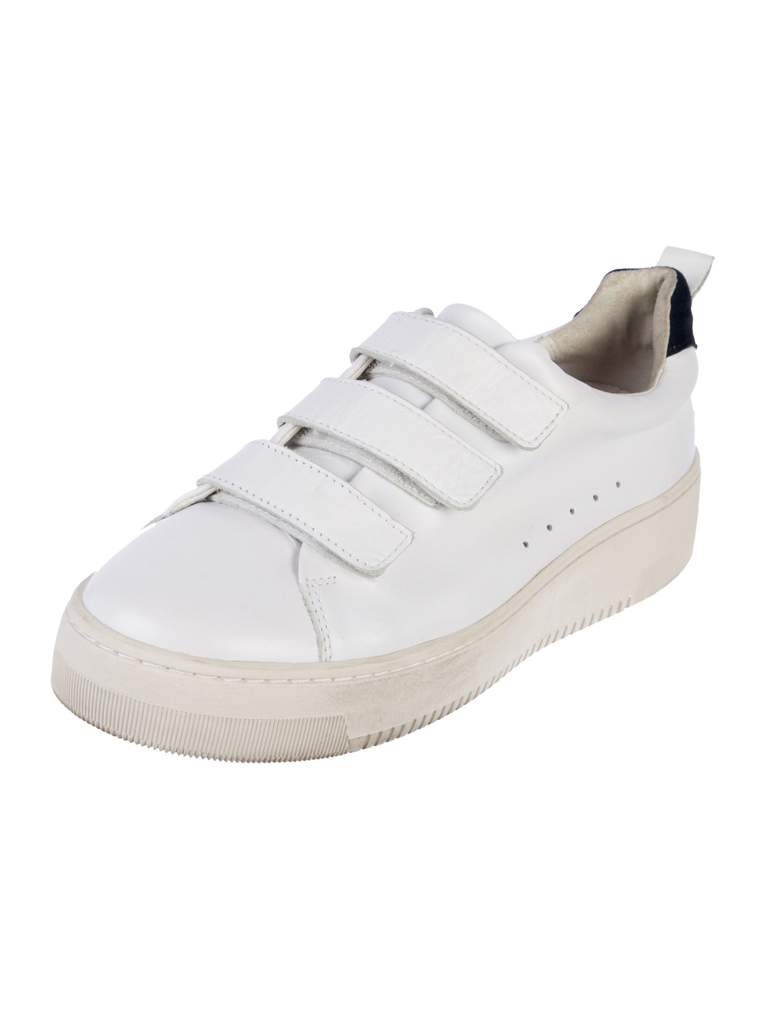 Sandro Leather Colorblock Pattern Sneakers