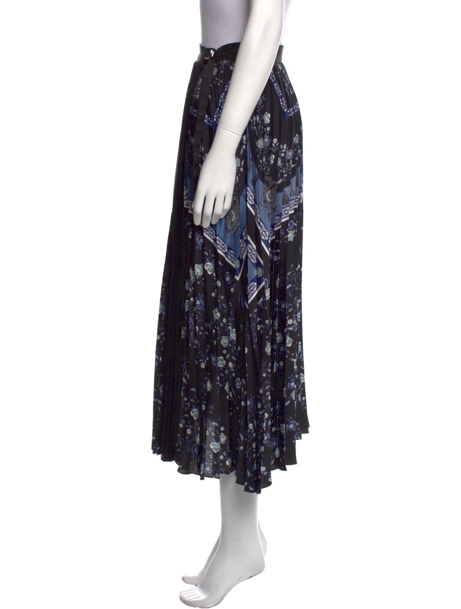 Sandro Printed Midi Length Skirt