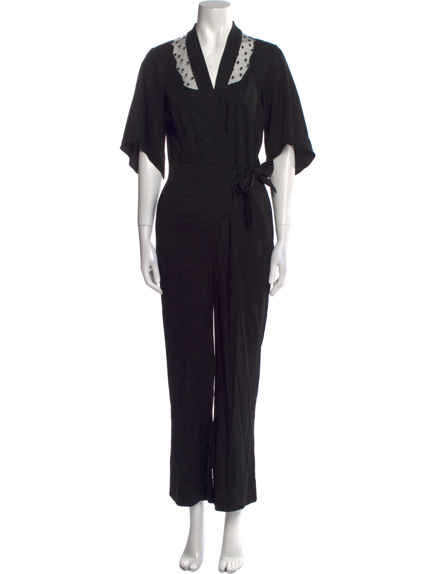 Sandro V-Neck Jumpsuit