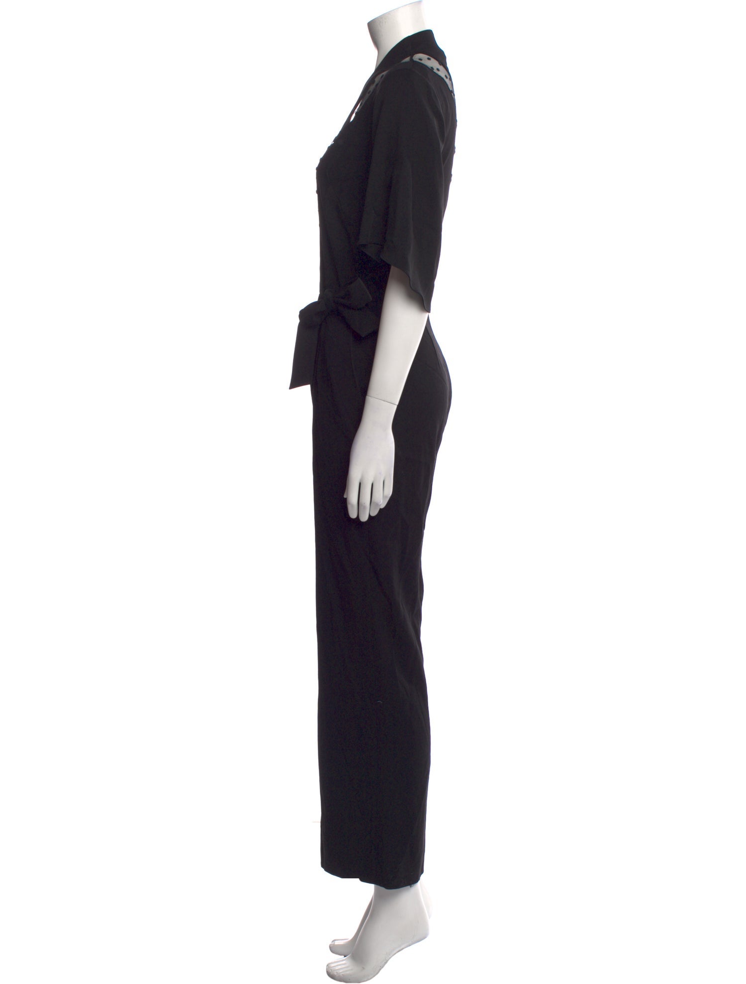 Sandro V-Neck Jumpsuit